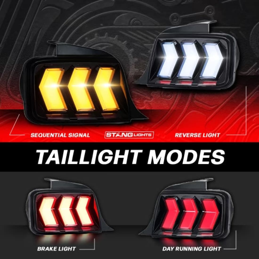 (Pre-Order) 2005-2009 Mustang S650 Style Taillight