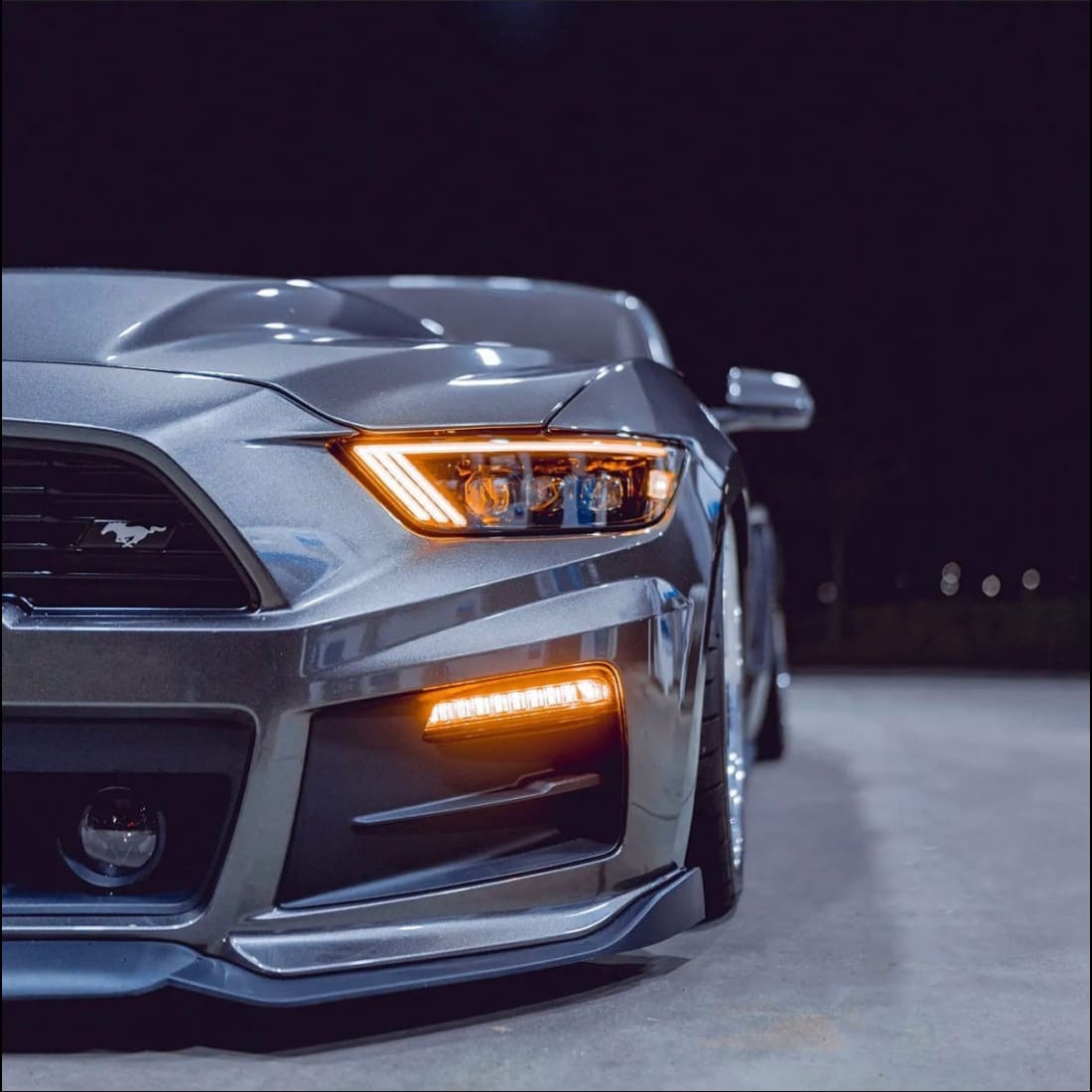 2015-2017 Mustang / 2018-2020 Mustang Shelby GT350/500 NOVA-Series LED Projector Headlights Alpha-Black