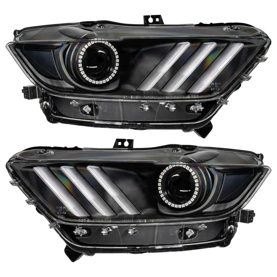 2015-2017 Mustang ORACLE Pre-Assembled Black Series ColorSHIFT Headlights