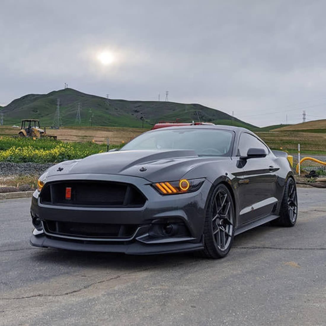 2015-2017 Mustang ORACLE Pre-Assembled Black Series ColorSHIFT Headlights