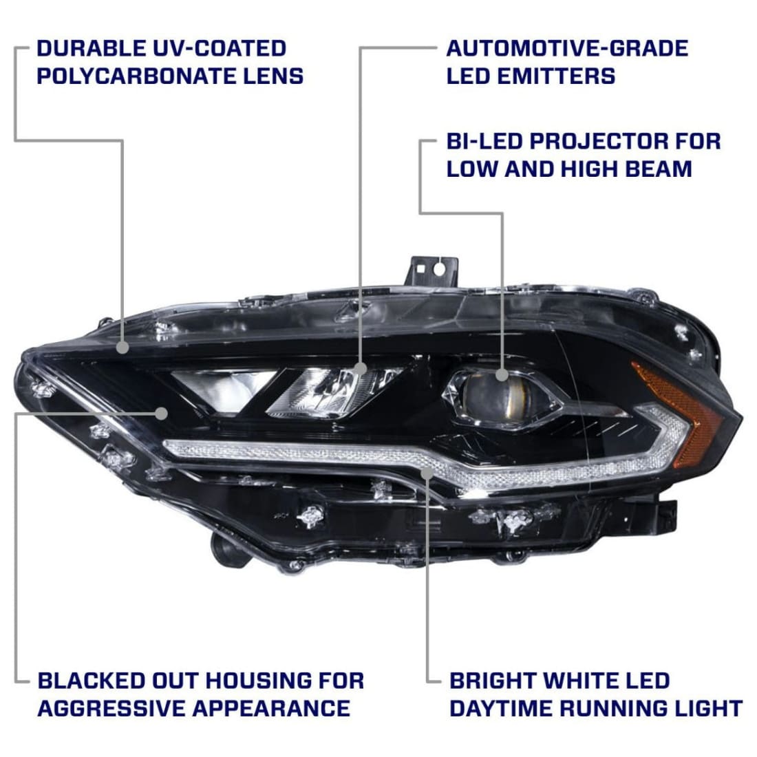 2018-2023 Mustang Form Lighting LED Headlights