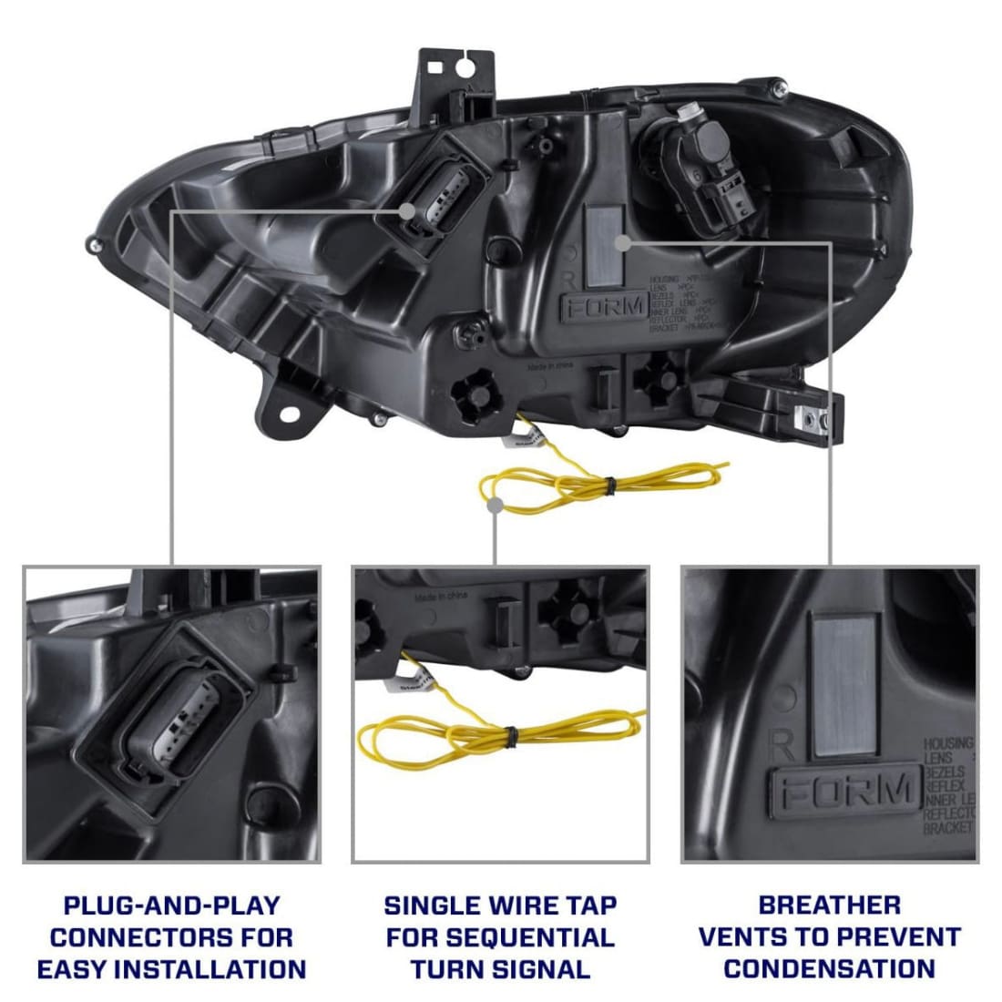 2018-2023 Mustang Form Lighting LED Headlights