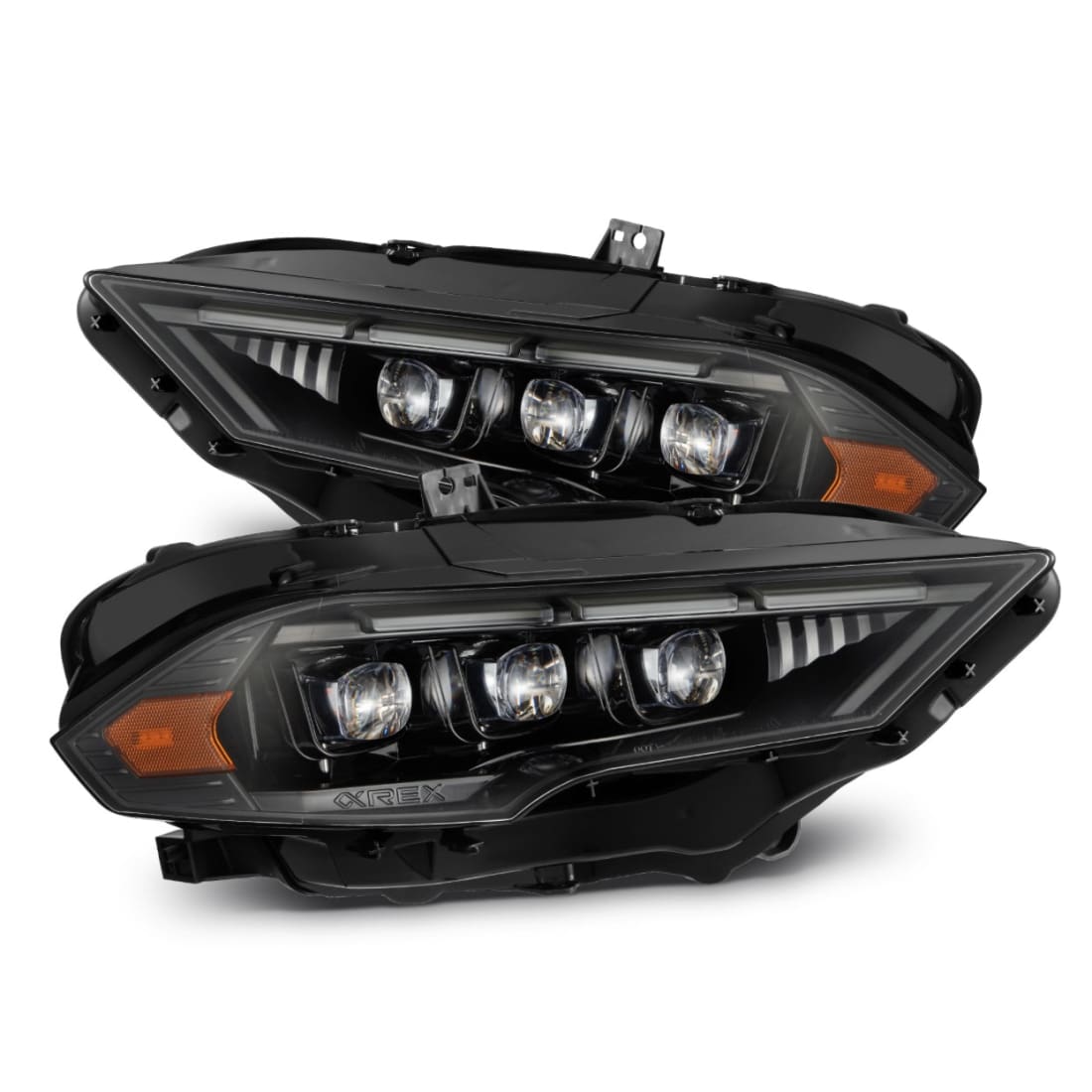 2018-2023 Mustang MK II NOVA-Series LED Projector Headlights Alpha-Black