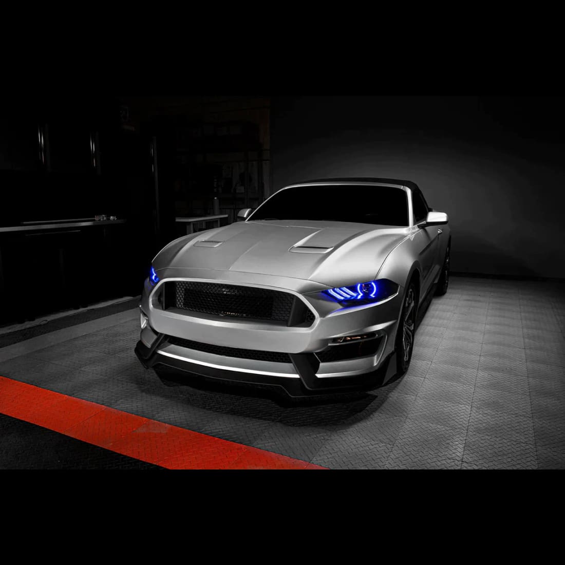 2018-2023 Mustang ORACLE Pre-Assembled Black Series ColorSHIFT Headlights