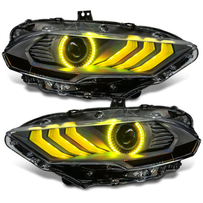 2018-2023 Mustang ORACLE Pre-Assembled Black Series ColorSHIFT Headlights