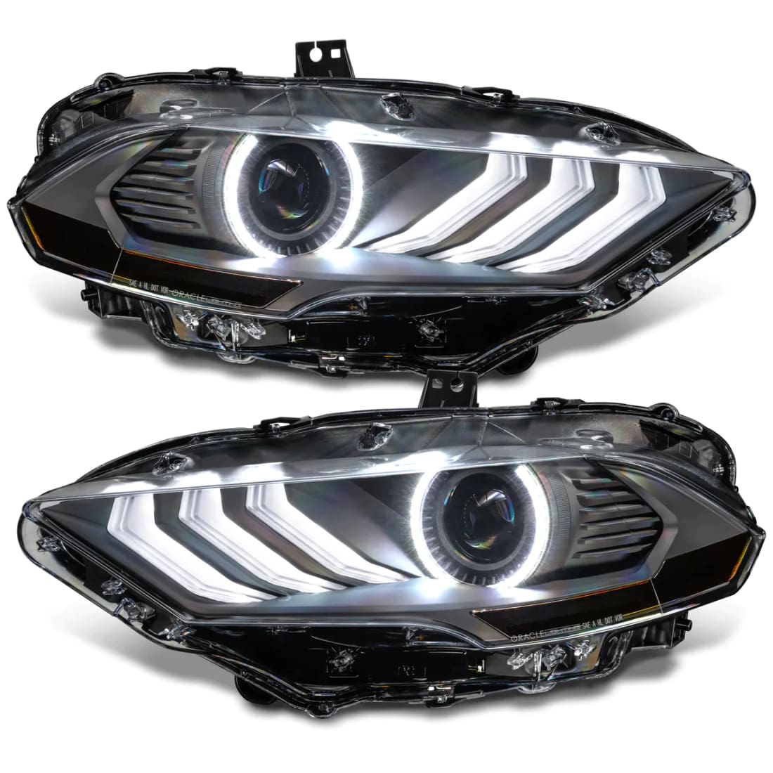 2018-2023 Mustang ORACLE Pre-Assembled Black Series ColorSHIFT Headlights