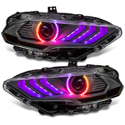 2018-2023 Mustang ORACLE Pre-Assembled Black Series ColorSHIFT Headlights