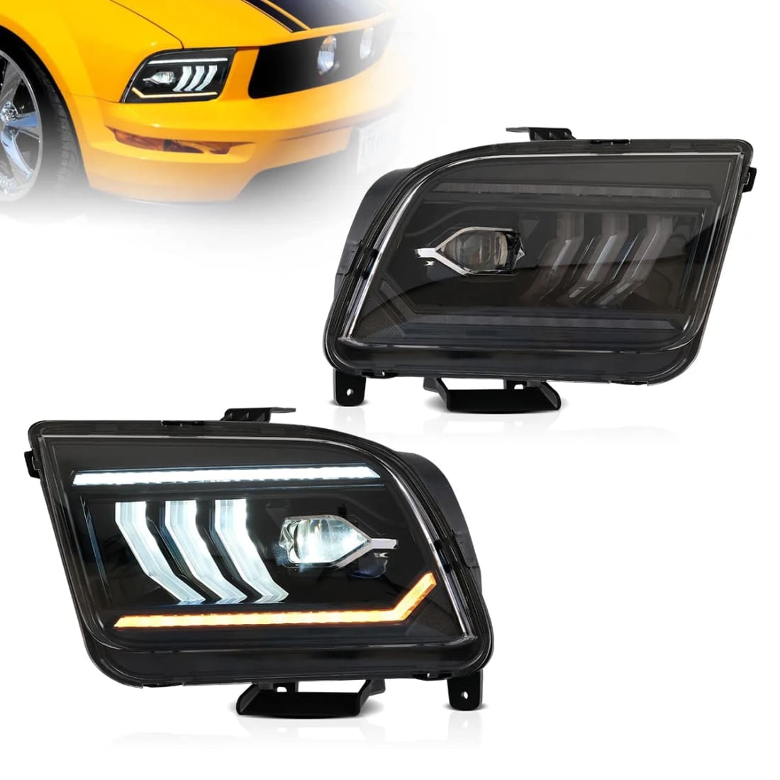 2005-2009 Mustang VLAND LED Projector Headlights